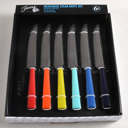 Fiesta-Merengue (Stainless) Individual Steak Knife Hollow Handle - Set of 6 Motifs