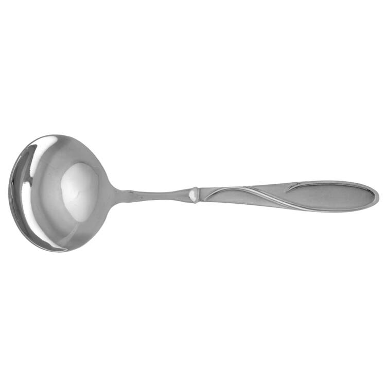 Gabriella Sand (Stainless) Gravy Ladle with No Spout Stainless Bowl HC