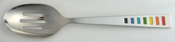 Fiesta-Celebration (Stainless) Pierced Tablespoon (Serving Spoon)