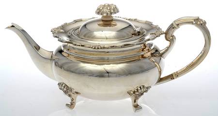S2571 (Sterling, Hollowware) Teapot by Cooper Bros & Sons