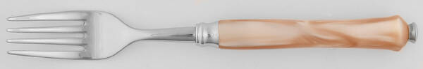 Pluton Pearly Horn (Stainless) Individual Salad Fork by Capdeco