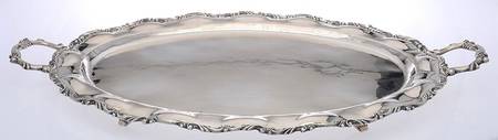 C13C131 (Sterling, Hollowware) Large Waiter Tray