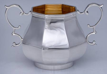 C0A2 (Sterling, Hollowware) Open Sugar Bowl by Charles Stuart Harris