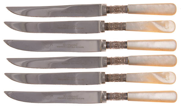 Pearl Handle (Sterling) (Set of 6) Pearl Handle Individual Fruit Knives