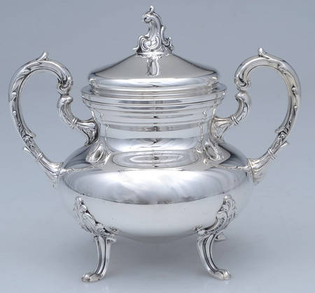 CXU1 (Sterling, Hollowware) Sugar Bowl & Lid