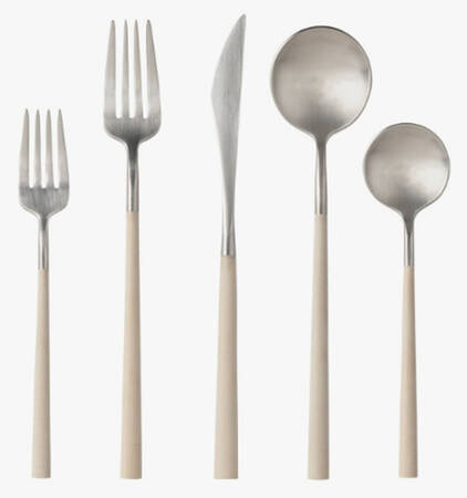 Mito Cream (Stainless) by Costa Nova Flatware
