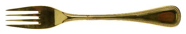 Golden Pearls (Gold Electroplate) Individual Salad Fork