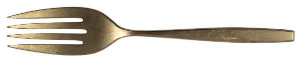 Golden Autumn Symphony (Goldware) Large Solid Cold Meat Serving Fork