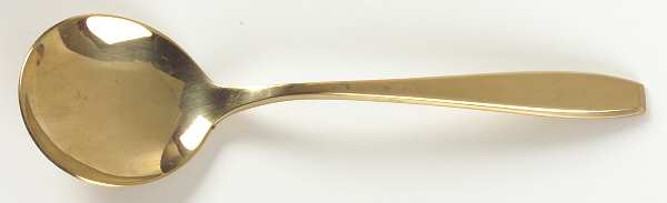 Golden Autumn Symphony (Goldware) Round Bowl Soup Spoon (Cream Soup)
