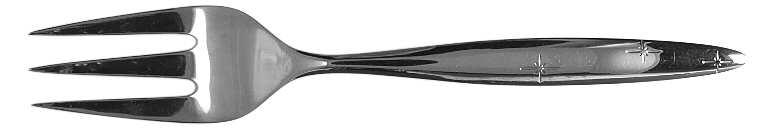 Twinkling Stars (Dirilyte) Large Solid Cold Meat Serving Fork
