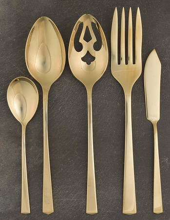 Empress (Dirigold) Goldware 5 Piece Hostess Set