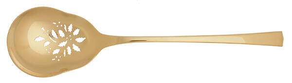 Empress (Dirigold) Goldware Holiday Casserole Spoon with Pierced Bowl HC