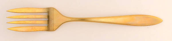Regal (Dirilyte, Possible Clover Backstamp) Medium Solid Cold Meat Serving Fork