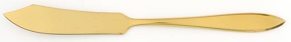 Regal (Dirilyte, Possible Clover Backstamp) Flat Handle Master Butter Knife