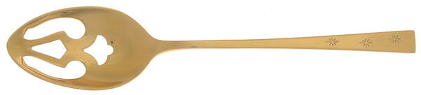 Tropical Star (Dirigold) Goldware Pierced Tablespoon (Serving Spoon)