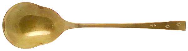 Tropical Star (Dirigold) Goldware Solid Smooth Casserole Spoon