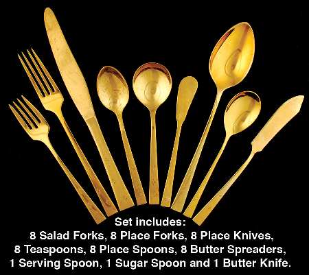 Tropical Star (Dirigold) Goldware 51 Piece Set