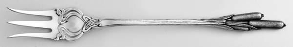 Cat Tails (Sterling, 1898) Oyster Fork