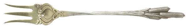Cat Tails (Sterling, 1898) Oyster Fork
