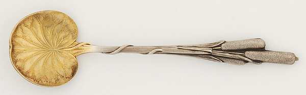 Cat Tails (Sterling, 1898) Small Short Handle Chocolate Spoon