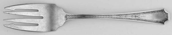 Colfax (Sterling, 1922) Small Individual Solid Fish/Salad Fork