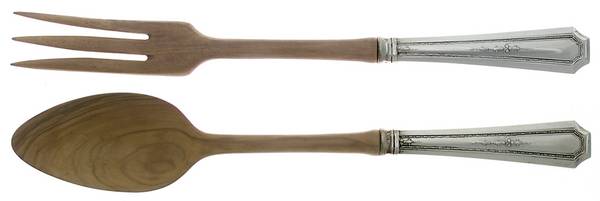 Colfax (Sterling, 1922) Wooden Bowl 2-Piece Salad Set