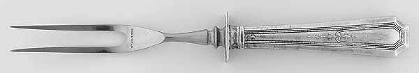 Colfax (Sterling, 1922) Small Steak Carving Fork with Stainless Prongs
