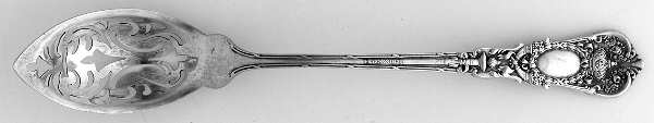 Empire (Sterling, 1895) Pierced Bowl Short Handle Olive Spoon