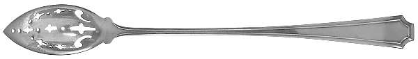 Fairfax (Sterling, 1910) Pierced Bowl Long Handle Olive Spoon by Durgin