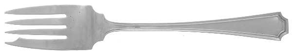 Fairfax (Sterling, 1910) Large Individual Salad Fork by Durgin
