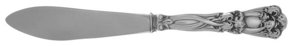 Iris (Sterling, 1900, No Monograms) Hollow Handle Master Butter Knife