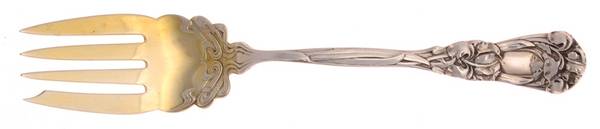 Iris (Sterling, 1900, No Monograms) Individual Salad Fork