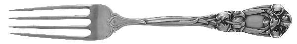 Iris (Sterling, 1900, No Monograms) Fork