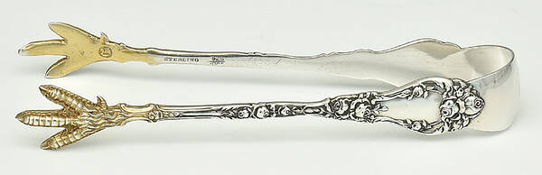 Marechal Niel (Sterling, 1896) Large Sugar Tongs