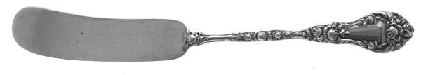 Marechal Niel (Sterling, 1896) Flat Handle Butter Spreader