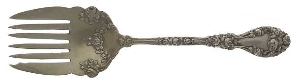 Marechal Niel (Sterling, 1896) Large Solid Tined Sardine Serving Fork