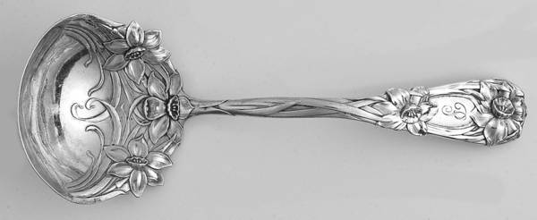 New Art (Sterling, 1899) Solid Piece Cream Ladle by Durgin