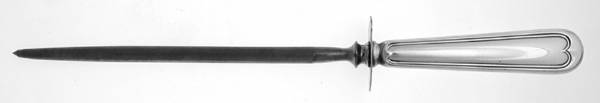 Old Standish (Sterling, 1901) Large Roast Steel Rod Knife Sharpener