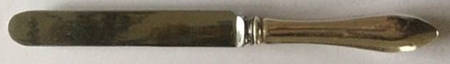Broad Antique (Sterling, 1890) Blunt Hollow Knife