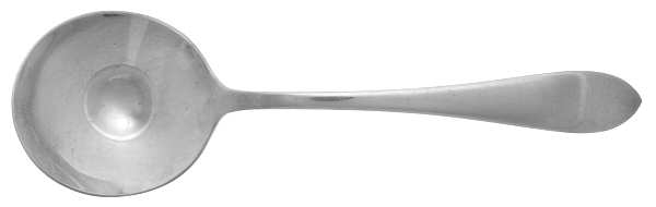 Broad Antique (Sterling, 1890) Round Bowl Soup Spoon (Cream Soup)