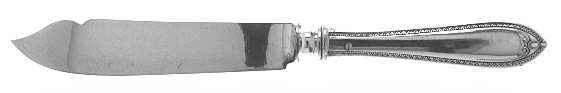 Colonial Antique (Sterling, 1923, No Monograms) Individual Fish Knife with Silverplate Blade