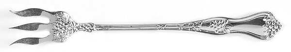 Grape (Sterling, 1895, No Monograms) Oyster Fork