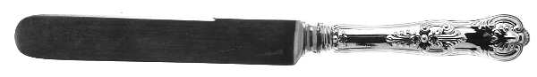 King (Sterling, 1880) Old French Hollow Knife with Bolster