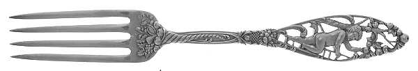 Labors of Cupid (Sterling, 1900, No Monograms) Fork