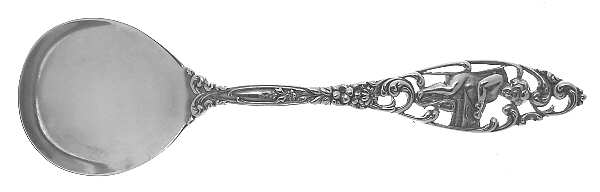 Labors of Cupid (Sterling, 1900, No Monograms) Large Round Bowl Soup Spoon (Bouillon)