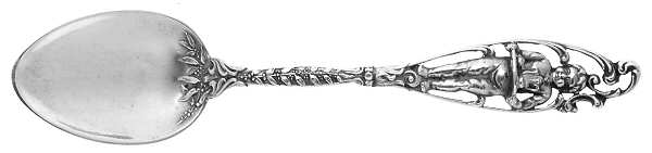 Labors of Cupid (Sterling, 1900, No Monograms) Demitasse Spoon