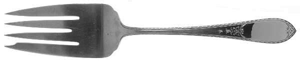 Martha Washington (Sterling, 1926) Large Solid Cold Meat Serving Fork