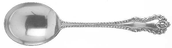 Mazarin (Sterling, 1892, No Monograms) Round Bowl Soup Spoon (Gumbo)