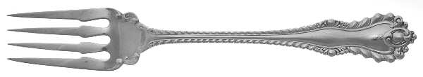 Mazarin (Sterling, 1892, No Monograms) Individual Solid Fish Fork