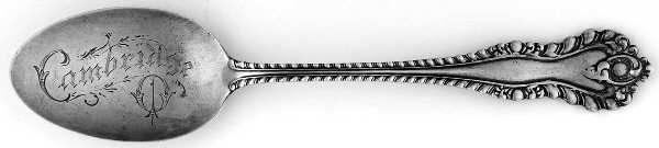 Mazarin (Sterling, 1892, No Monograms) Souvenir Spoon (Five O'Clock)